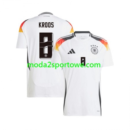 Koszulka Niemcy Toni Kroos 8 Domowe Stroje Piłkarskie Euro 2024 Krótki Rękaw